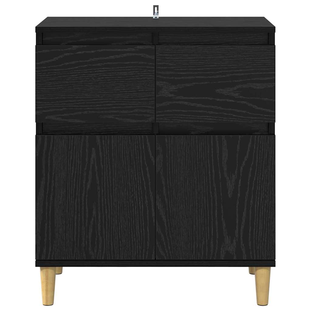 Széf Fekete tölgy 60 x 35 x 70 cm Szerelt Fa