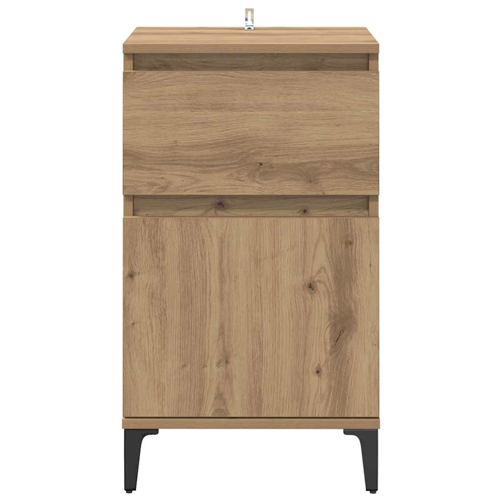 Éjjeliszekrény 2 db Artisan tölgy 40 x 35 x 70 cm Szerelt Fa