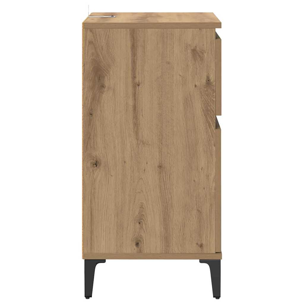 Éjjeliszekrény 2 db Artisan tölgy 40 x 35 x 70 cm Szerelt Fa