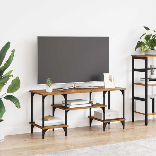 TV szekrény Öreg fa 102 x 35 x 45,5 cm Műszaki fa és vas