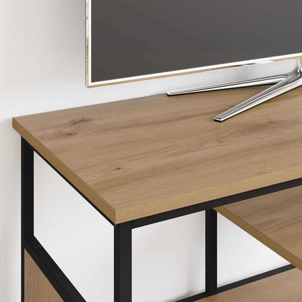 TV szekrény 100 x 35 x 45 cm Artisan tölgy Műszaki fa és vas