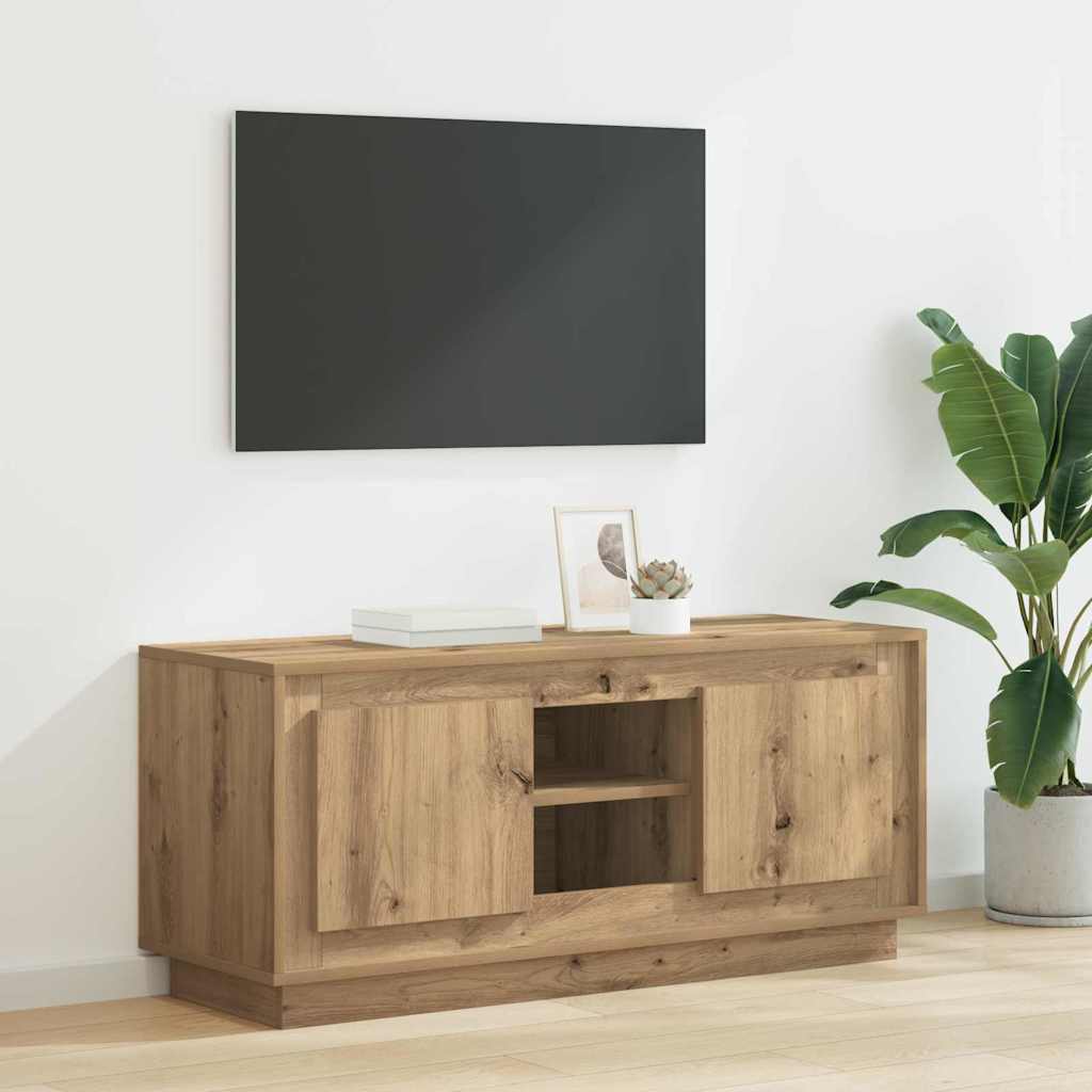 TV szekrény Artisan tölgy 102 x 35 x 45 cm Faanyag