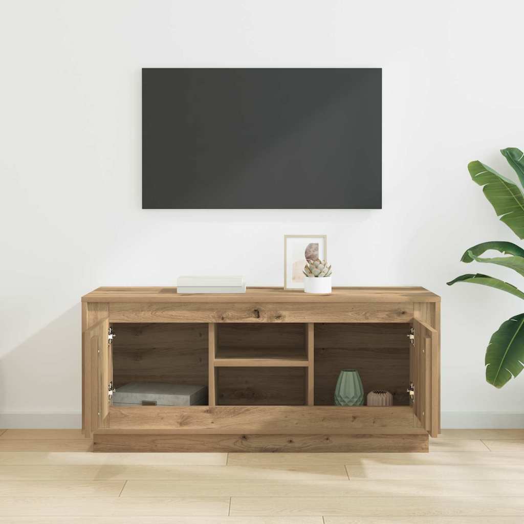 TV szekrény Artisan tölgy 102 x 35 x 45 cm Faanyag