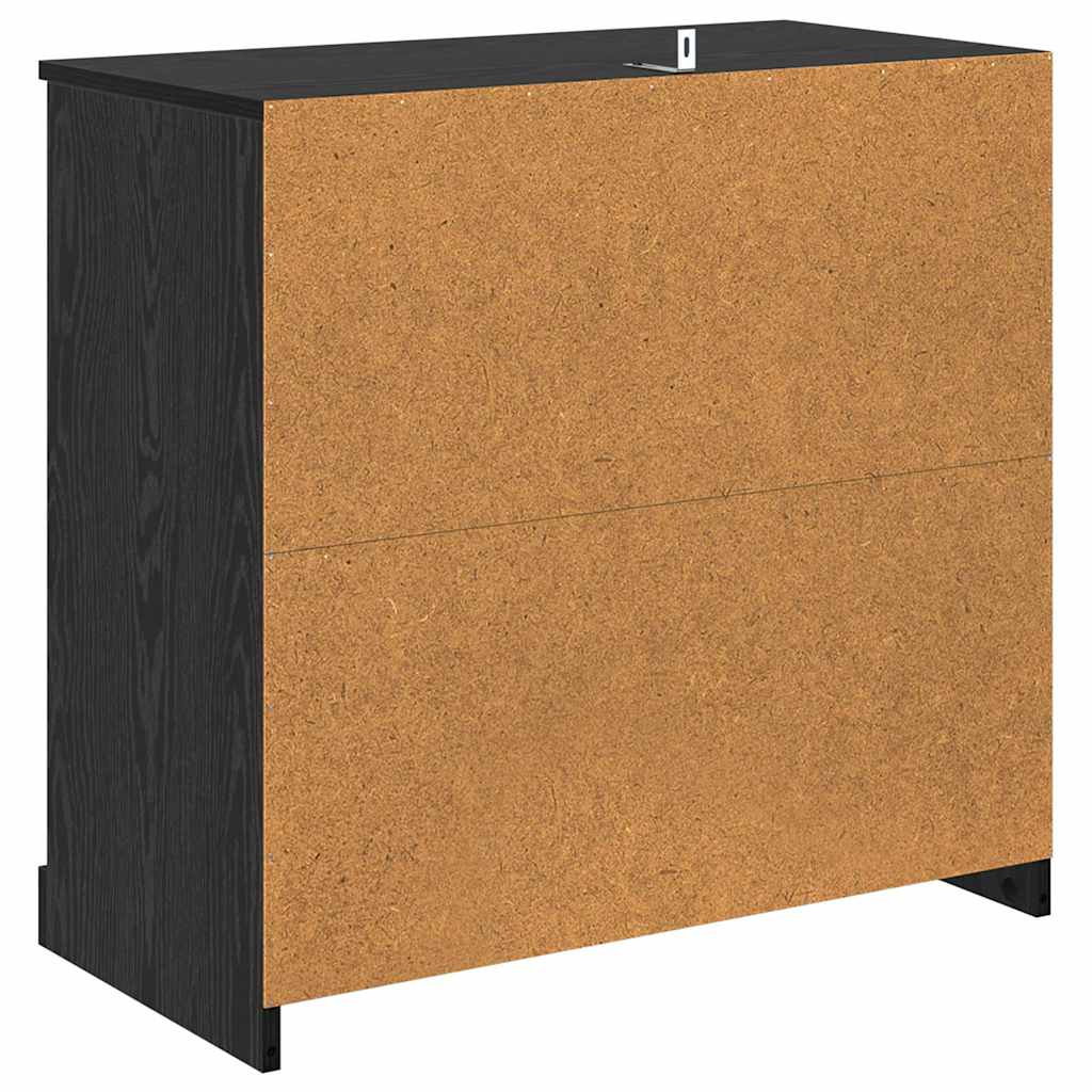 Széf Fekete tölgy 70 x 35,5 x 67,5 cm Szerelt Fa