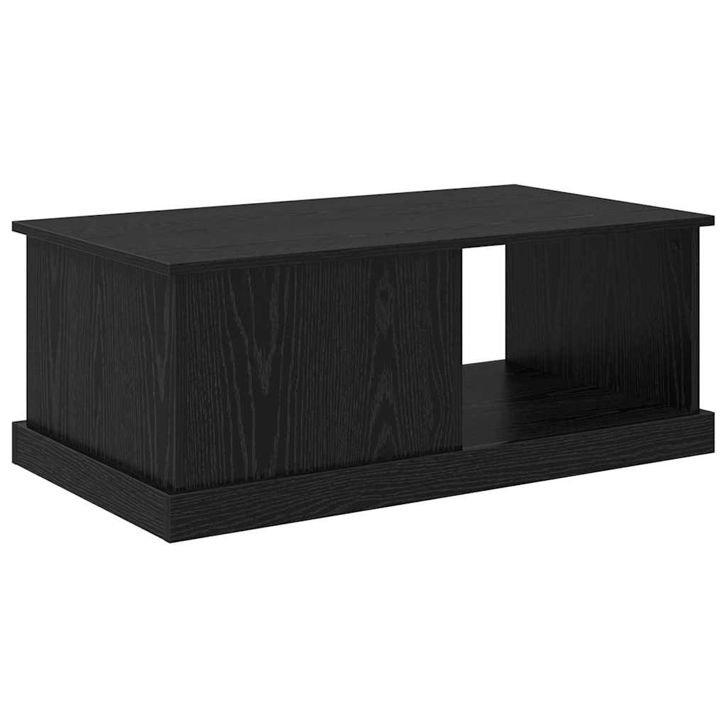 Dohányzóasztal Fekete tölgy 90 x 50 x 35 cm Szerelt Fa