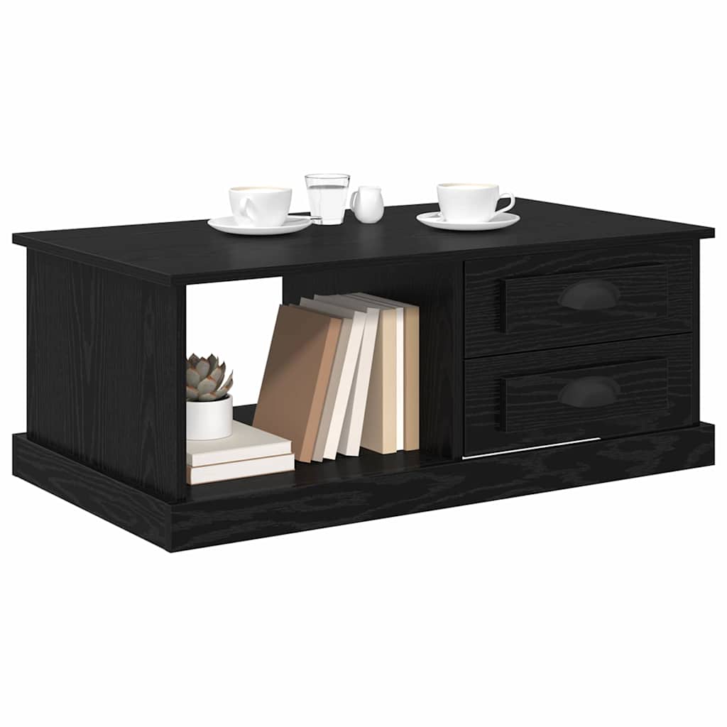Dohányzóasztal Fekete tölgy 90 x 50 x 35 cm Szerelt Fa