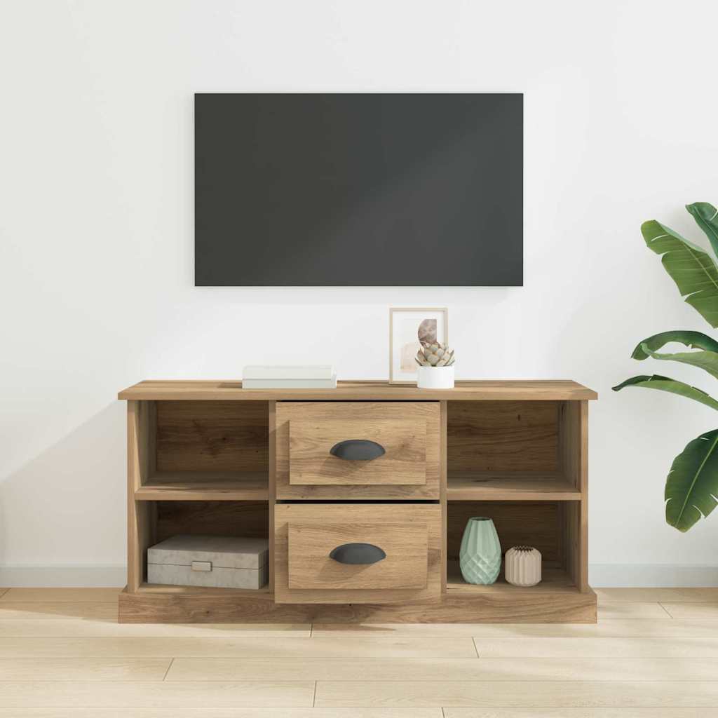 TV szekrény 99,5 x 35,5 x 48 cm Artisan tölgy Szerelt Fa