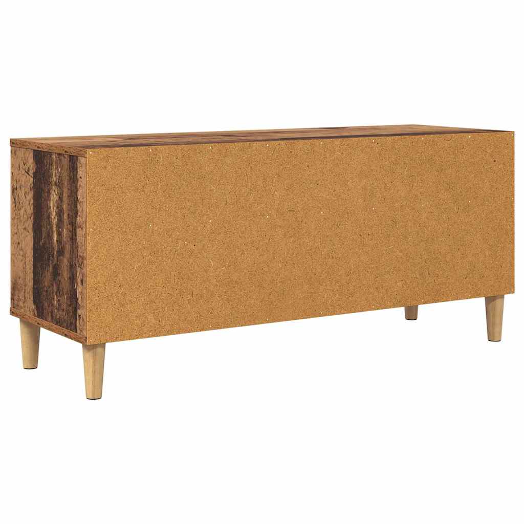 TV szekrény 100 x 34,5 x 44,5 cm Öreg fa Szerelt Fa