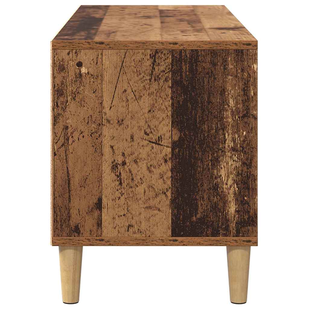 TV szekrény 100 x 34,5 x 44,5 cm Öreg fa Szerelt Fa