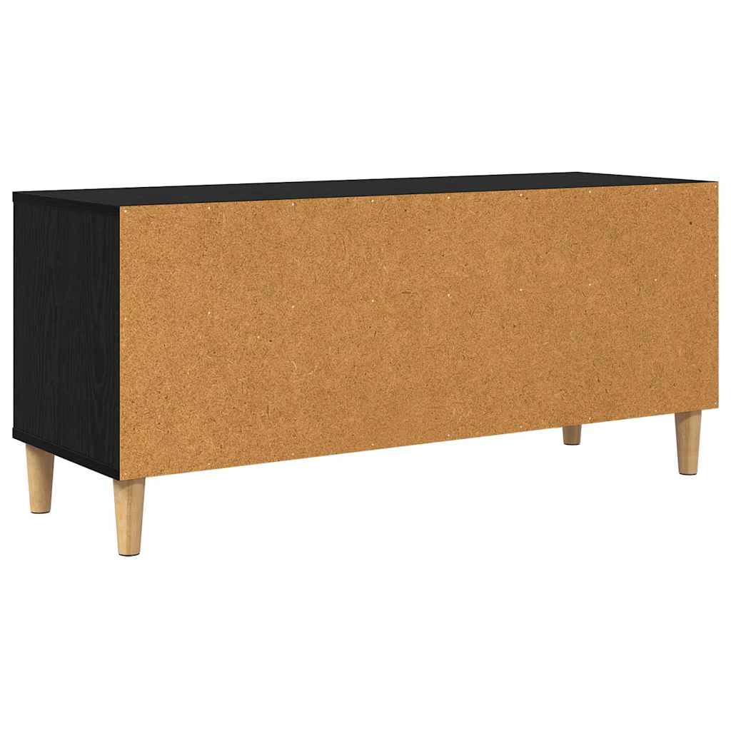 TV szekrény 100 x 34,5 x 44,5 cm Fekete tölgy Szerelt Fa