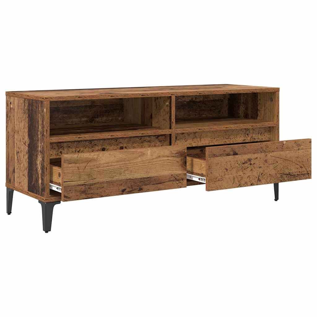 TV szekrény Öreg fa 100 x 34,5 x 44,5 cm Műszaki fa és vas