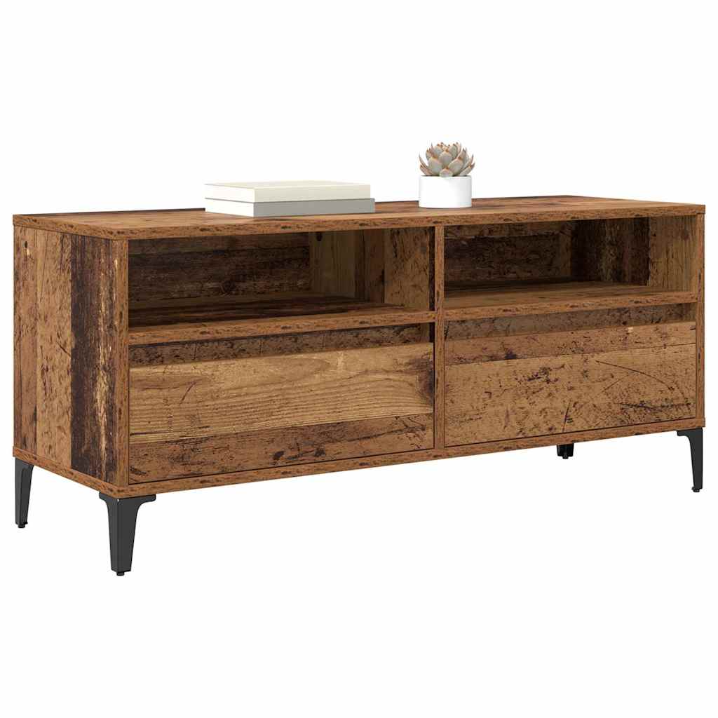 TV szekrény Öreg fa 100 x 34,5 x 44,5 cm Műszaki fa és vas