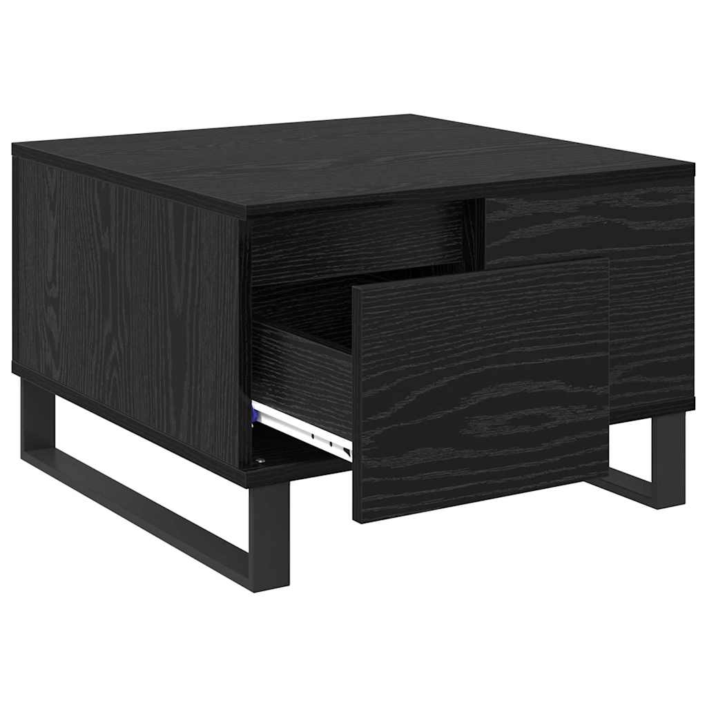 Dohányzóasztal Fekete tölgy 55 x 55 x 36,5 cm Szerelt Fa