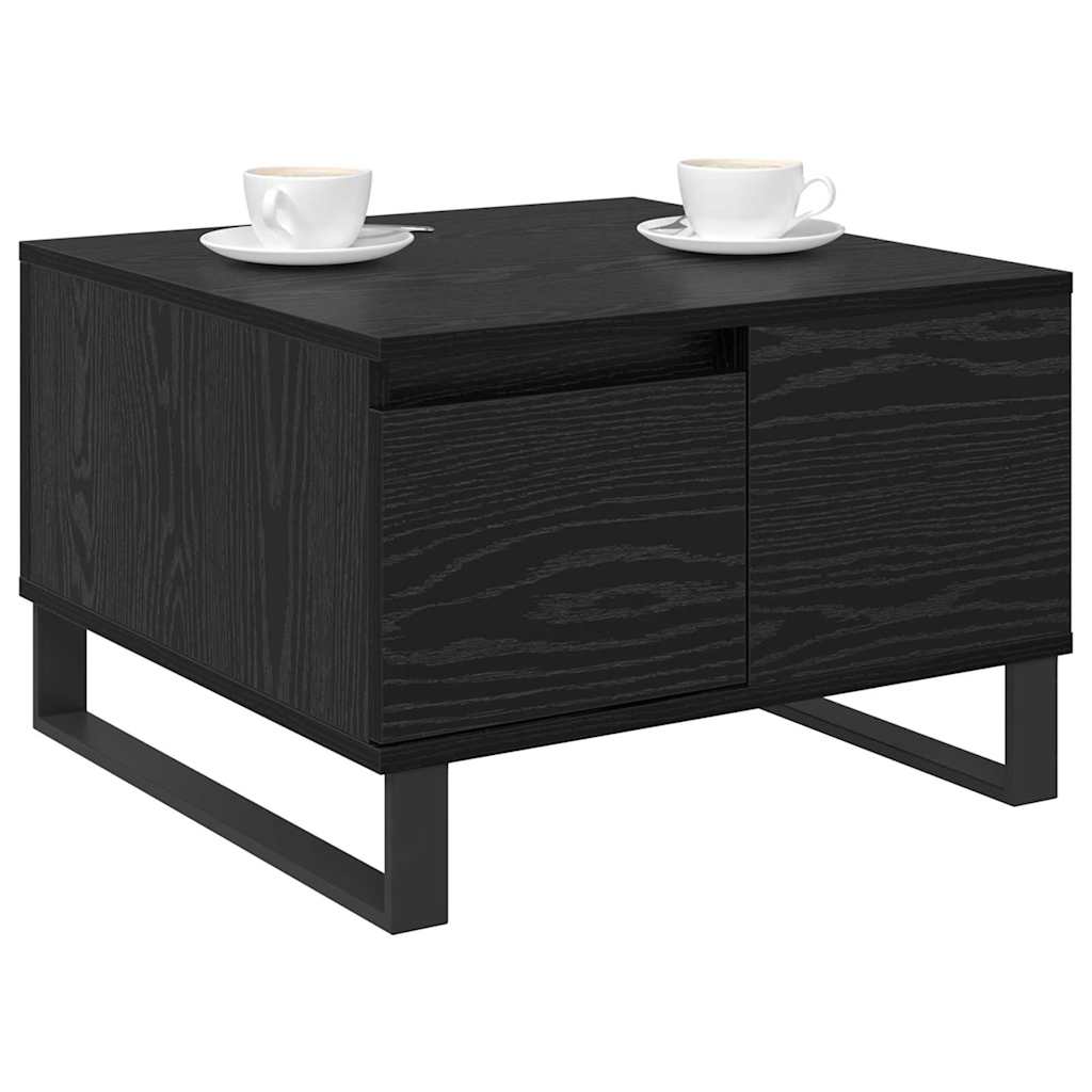 Dohányzóasztal Fekete tölgy 55 x 55 x 36,5 cm Szerelt Fa