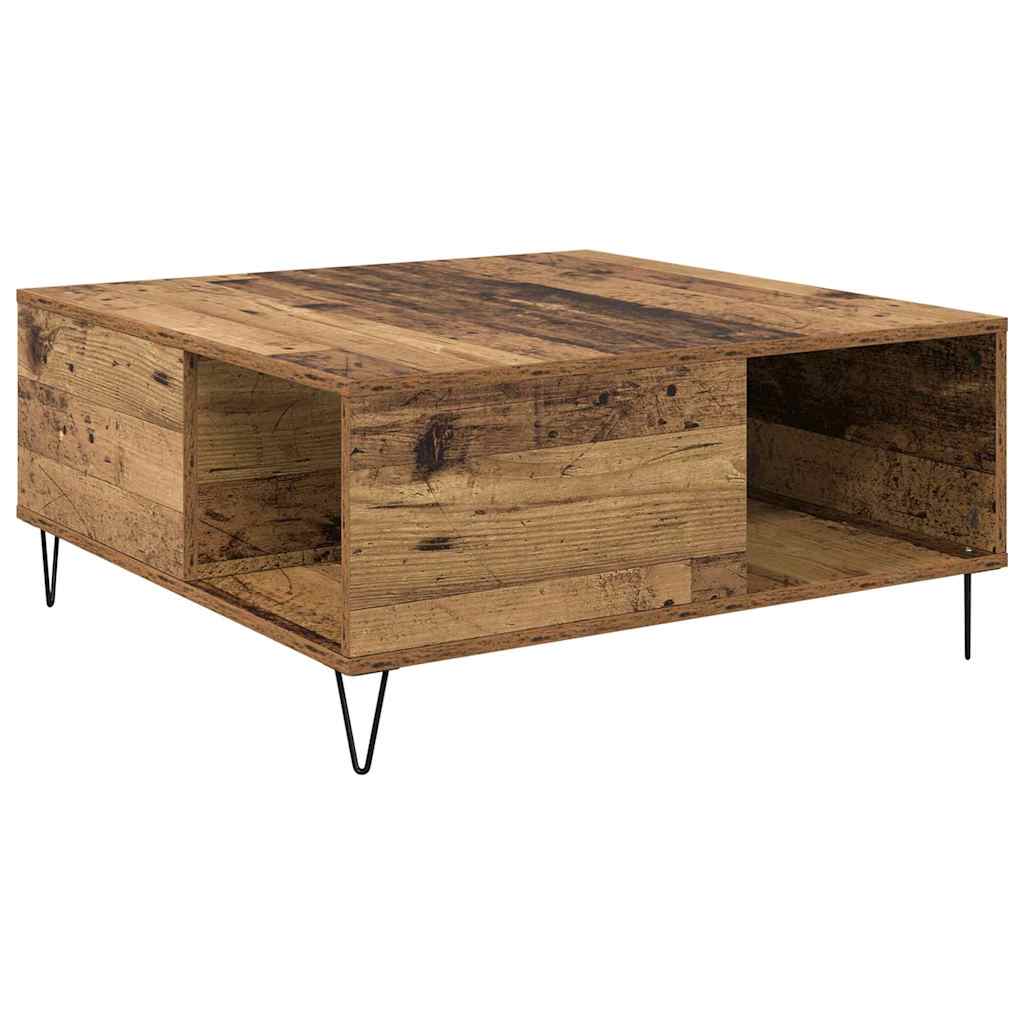 Dohányzóasztal Öreg fa 80 x 80 x 36,5 cm Faanyag
