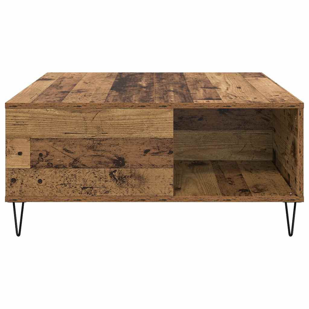 Dohányzóasztal Öreg fa 80 x 80 x 36,5 cm Szerelt Fa