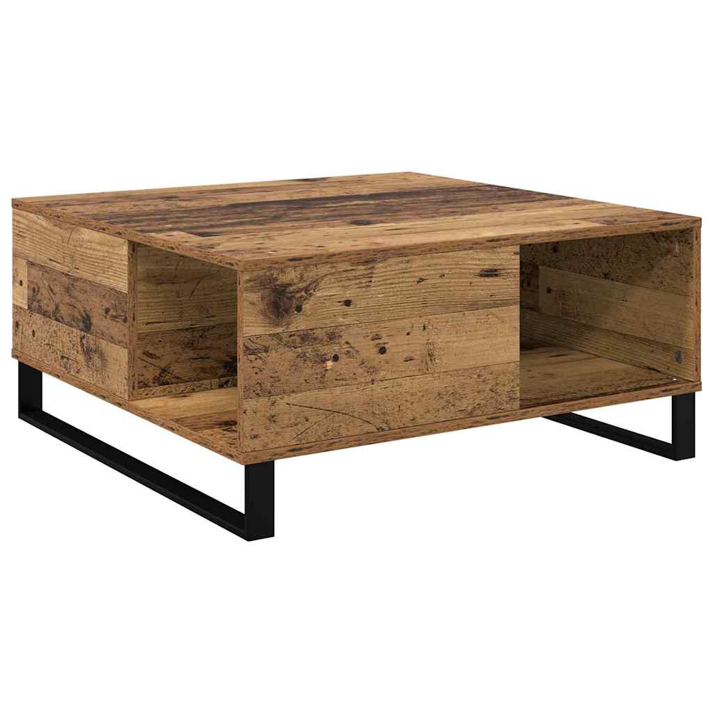 Dohányzóasztal Öreg fa 80 x 80 x 36,5 cm Szerelt Fa