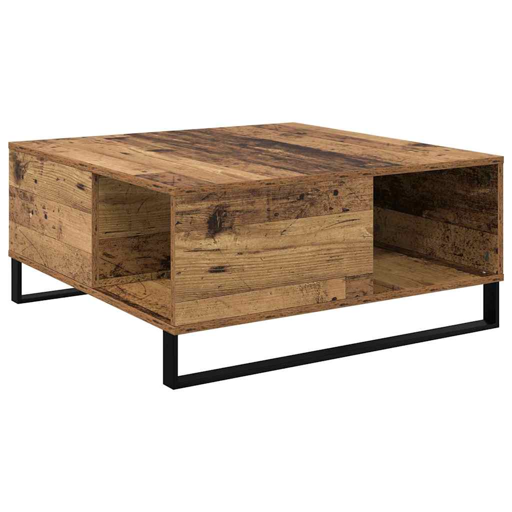 Dohányzóasztal Öreg fa 80 x 80 x 36,5 cm Szerelt Fa