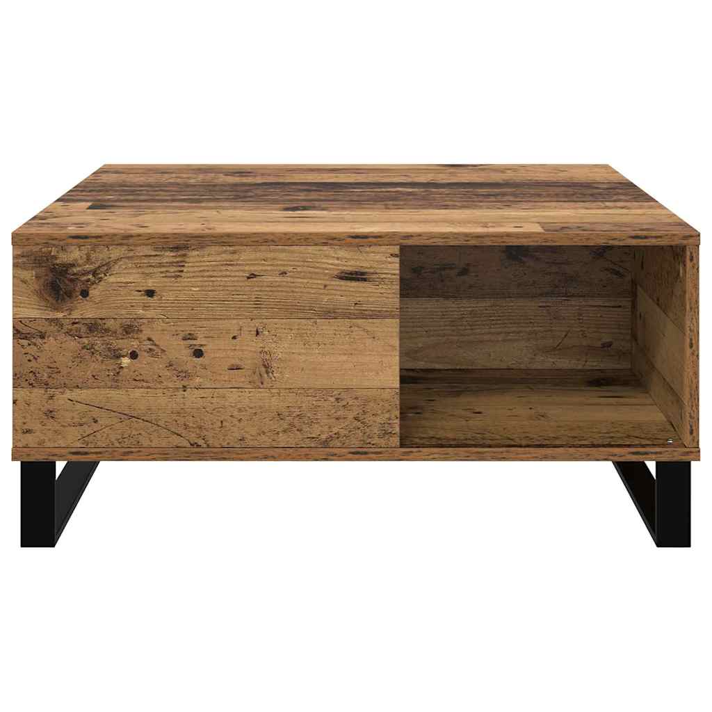 Dohányzóasztal Öreg fa 80 x 80 x 36,5 cm Szerelt Fa
