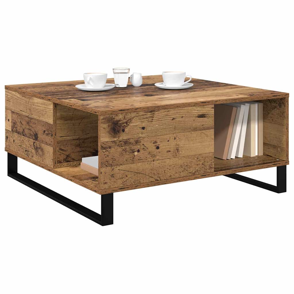Dohányzóasztal Öreg fa 80 x 80 x 36,5 cm Szerelt Fa