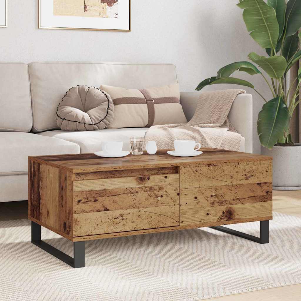 Dohányzóasztal Öreg fa 90 x 50 x 36,5 cm Szerelt Fa