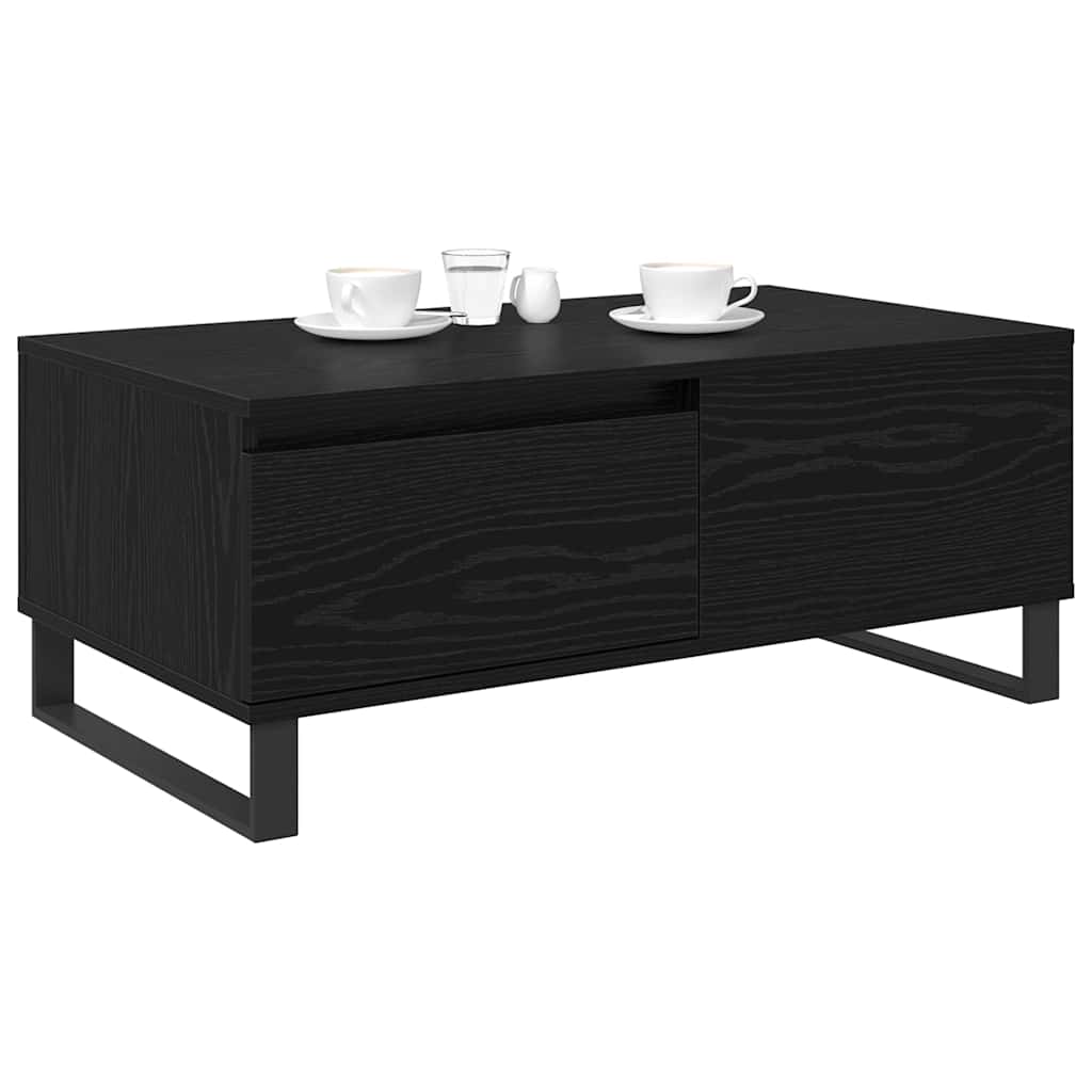 Dohányzóasztal Fekete tölgy 90 x 50 x 36,5 cm Szerelt Fa