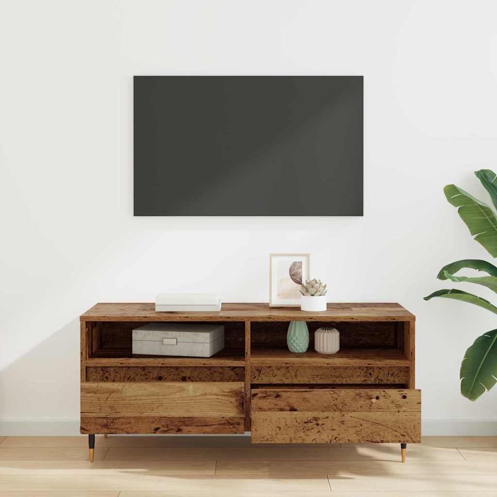 TV szekrény Öreg fa 100 x 34,5 x 44,5 cm Műszaki fa és vas