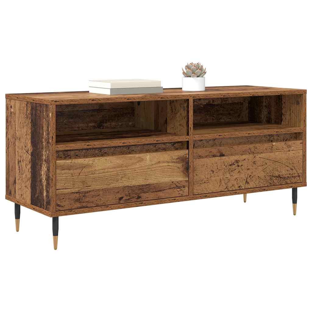 TV szekrény Öreg fa 100 x 34,5 x 44,5 cm Műszaki fa és vas