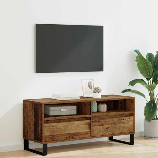 TV szekrény Öreg fa 100 x 34,5 x 44,5 cm Műszaki fa és vas