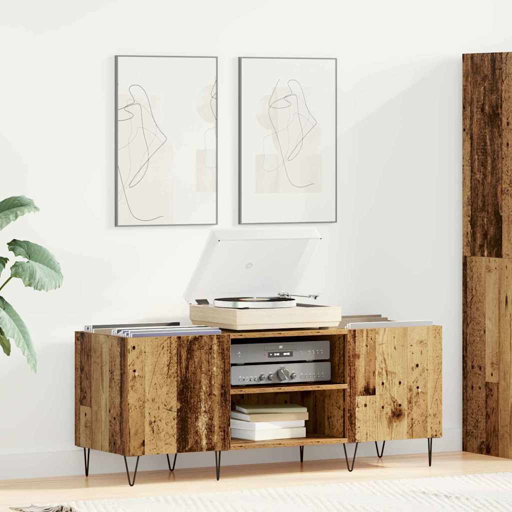 Hanglemez szekrény Öreg fa 121 x 38 x 48 cm Műszaki fa és vas