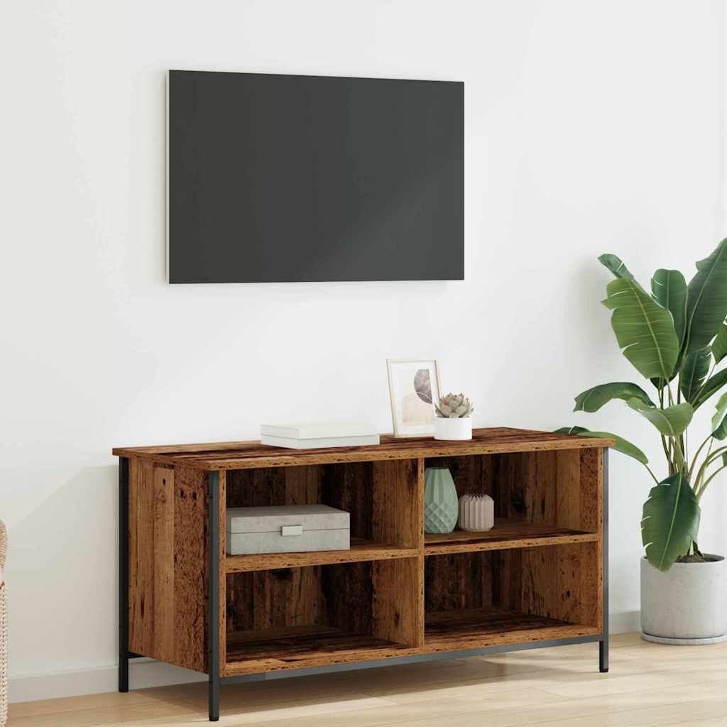 TV szekrény 100 x 40 x 50 cm Öreg fa Szerelt Fa