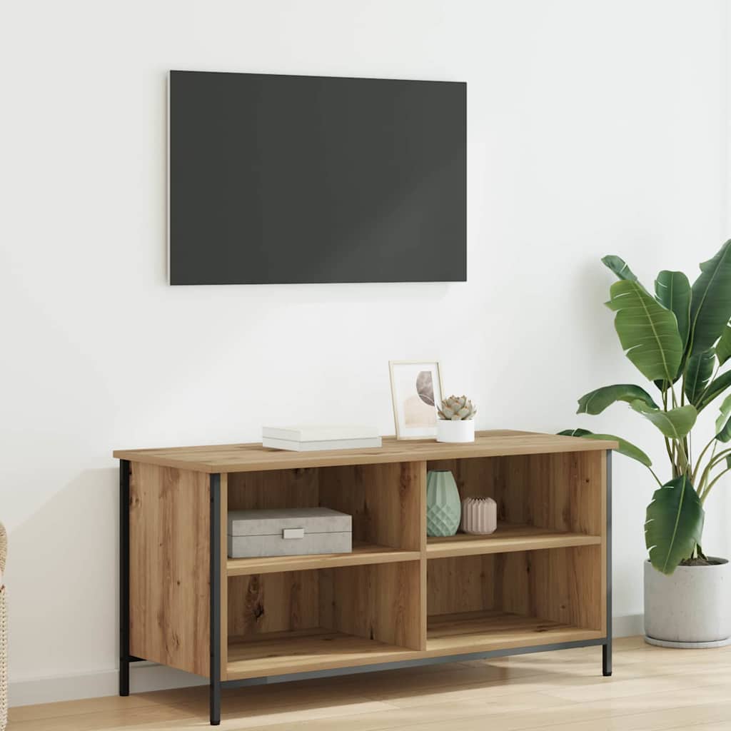 TV szekrény 100 x 40 x 50 cm Artisan tölgy Szerelt Fa