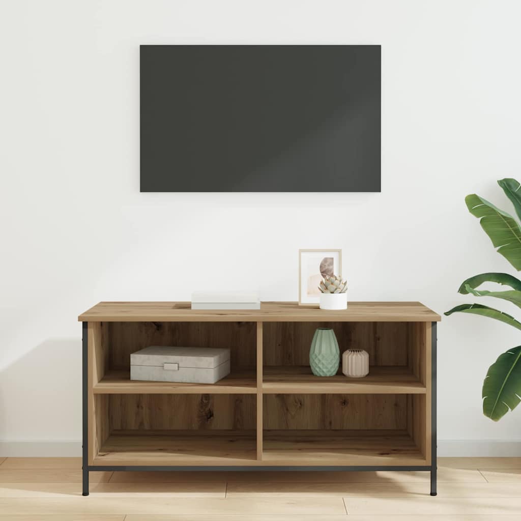 TV szekrény 100 x 40 x 50 cm Artisan tölgy Szerelt Fa