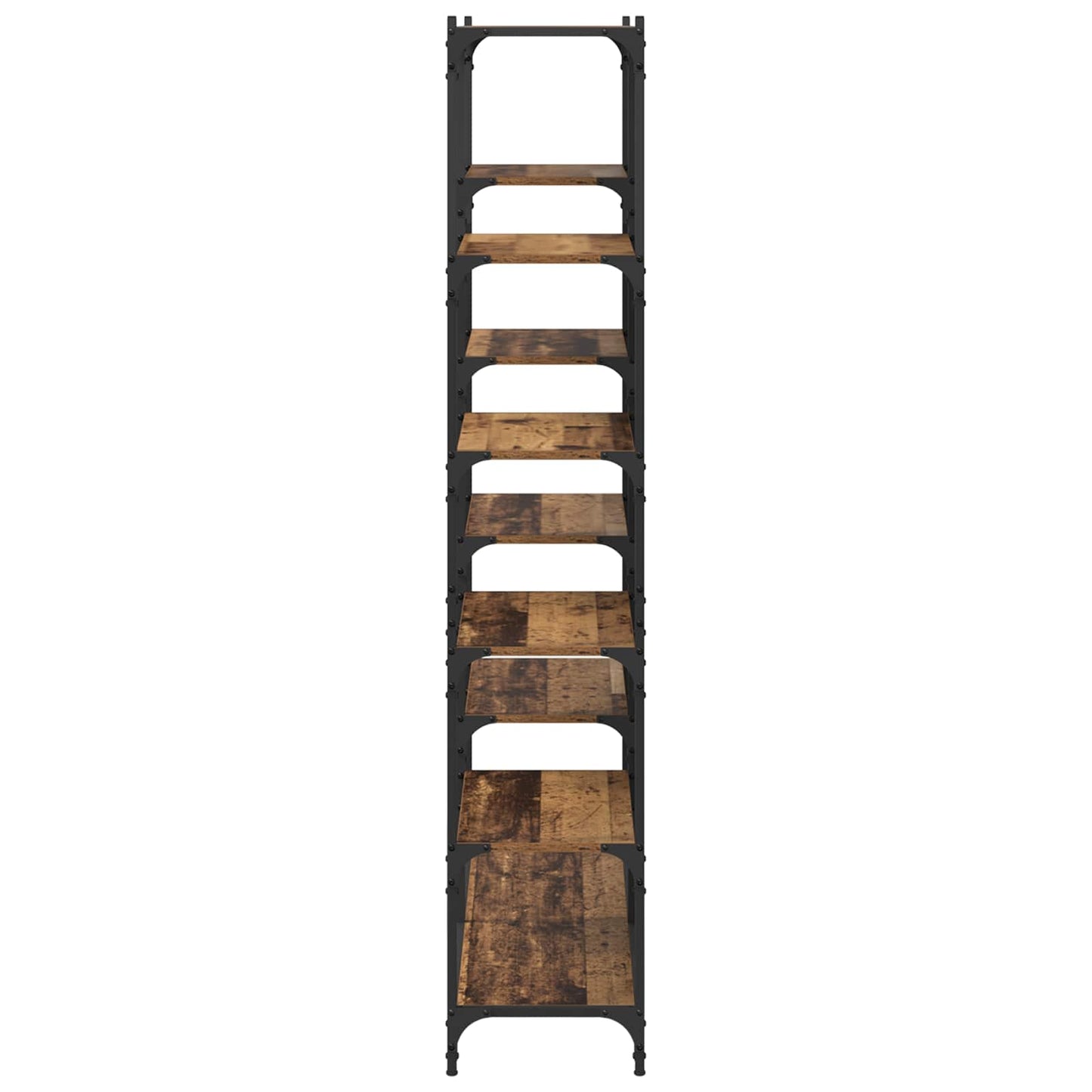 Könyvespolc 9 szintes 100 x 32 x 170 cm Szerelt Fa Régi fa