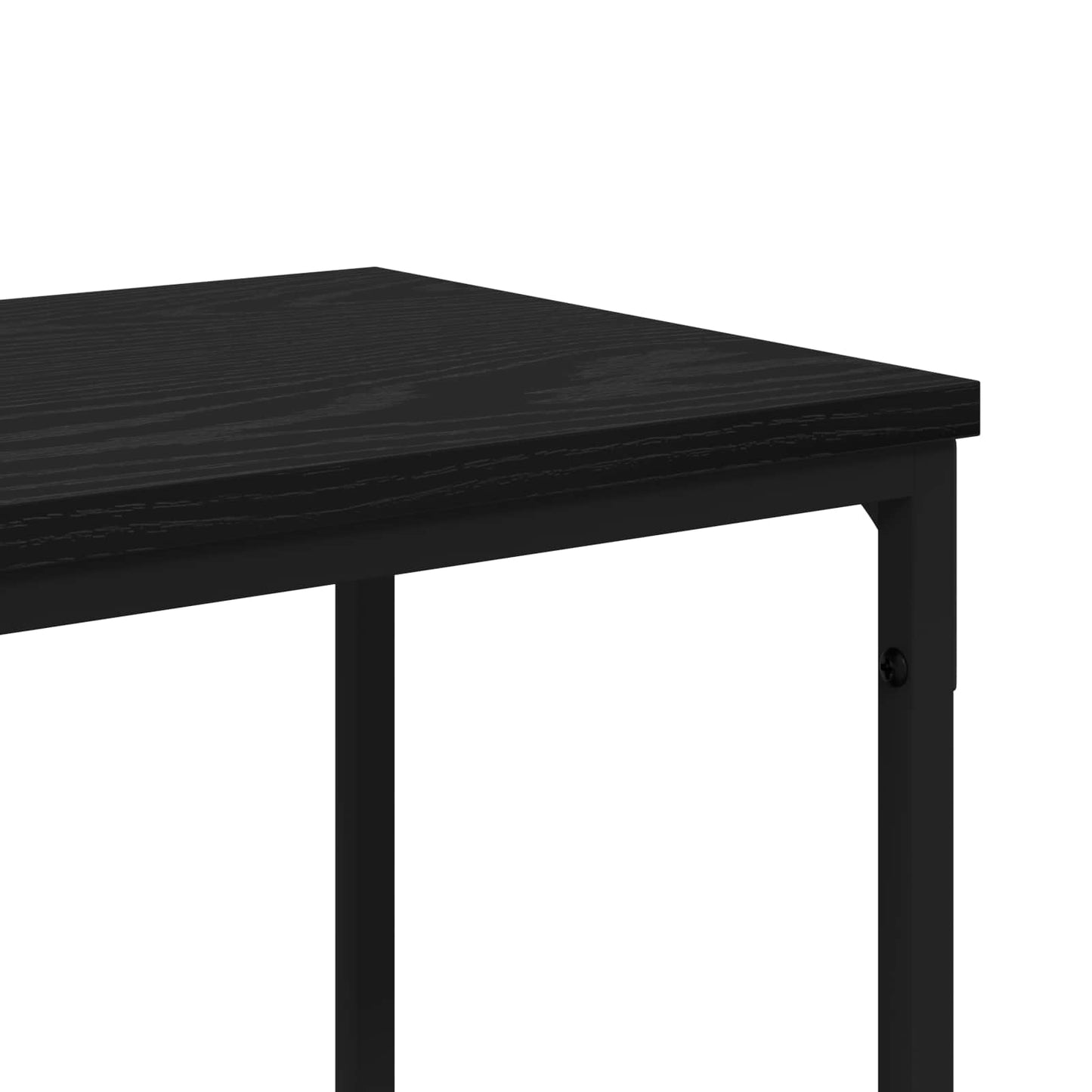 Konzolasztal Fekete tölgy 160 x 30 x 75 cm Szerelt Fa
