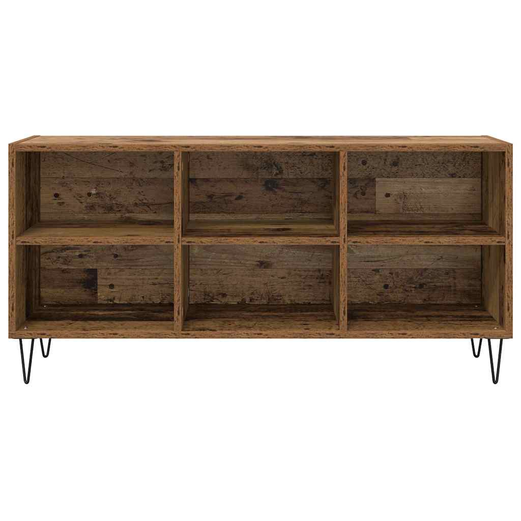 TV szekrény 103,5 x 30 x 50 cm Öreg fa Szerelt Fa
