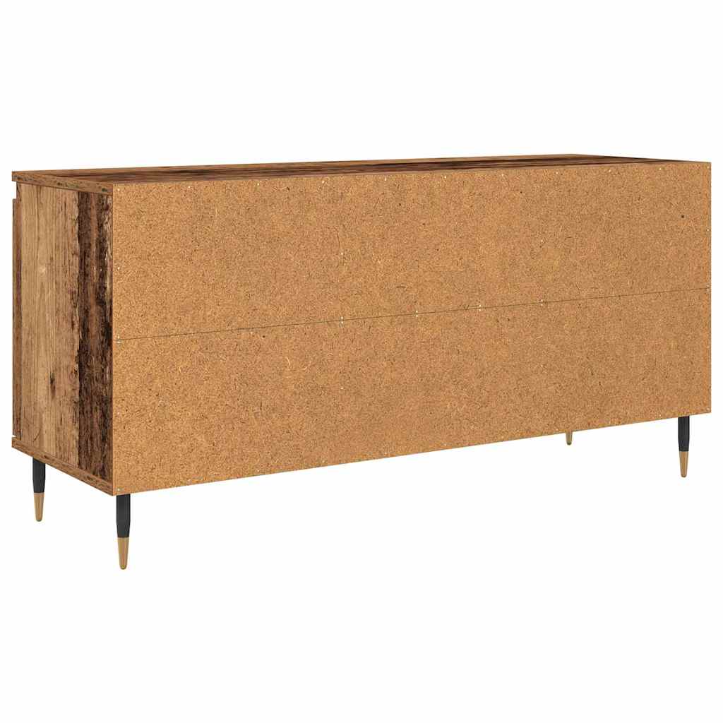 TV szekrény 104 x 35 x 50 cm Öreg fa Szerelt Fa