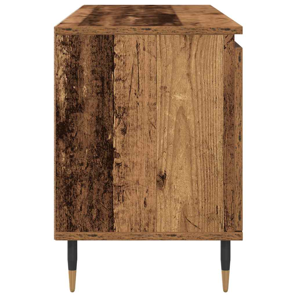 TV szekrény 104 x 35 x 50 cm Öreg fa Szerelt Fa