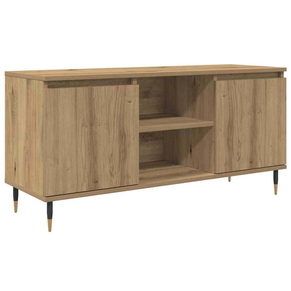 TV szekrény 104 x 35 x 50 cm Artisan tölgy Szerelt Fa