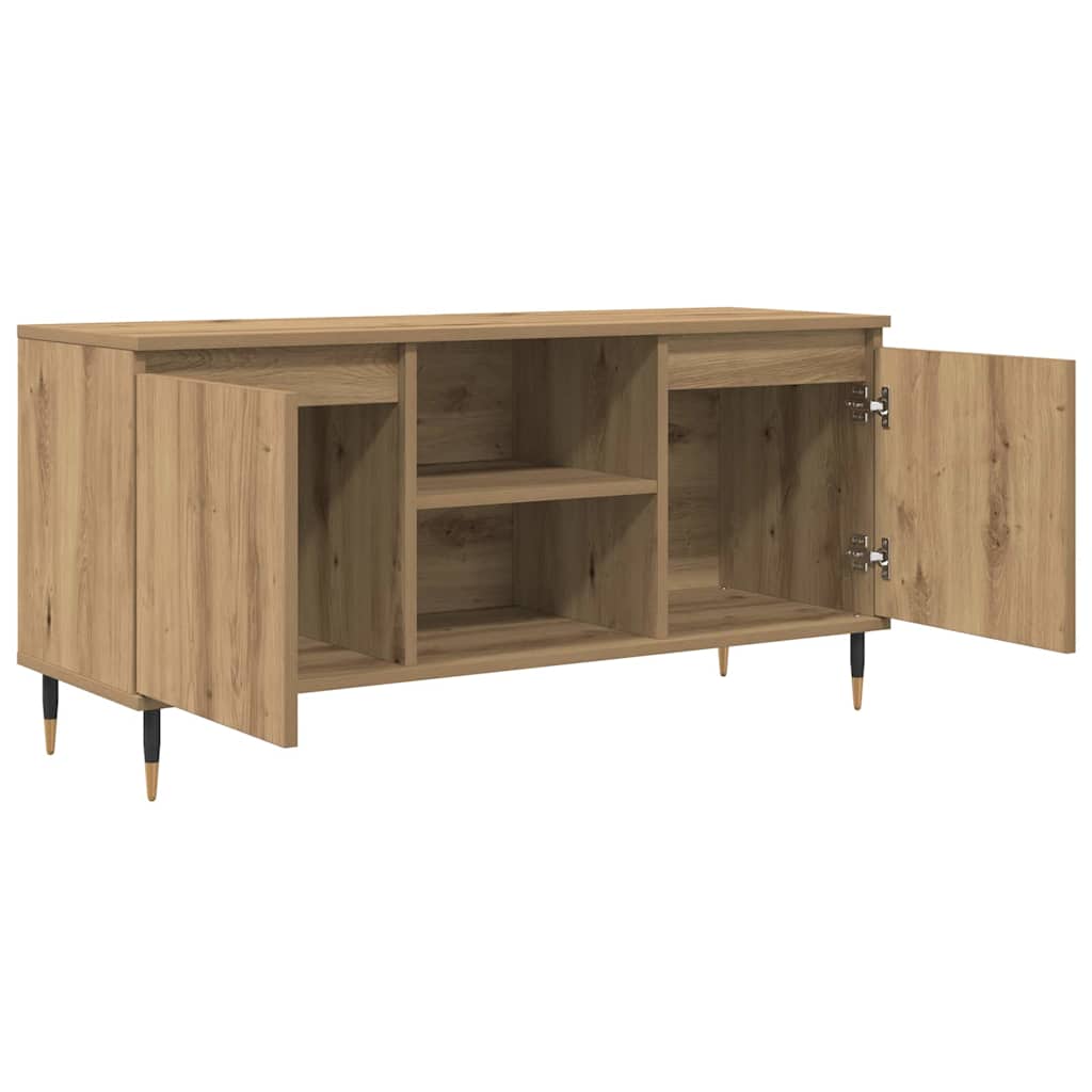 TV szekrény 104 x 35 x 50 cm Artisan tölgy Szerelt Fa