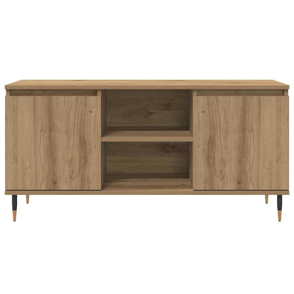 TV szekrény 104 x 35 x 50 cm Artisan tölgy Szerelt Fa