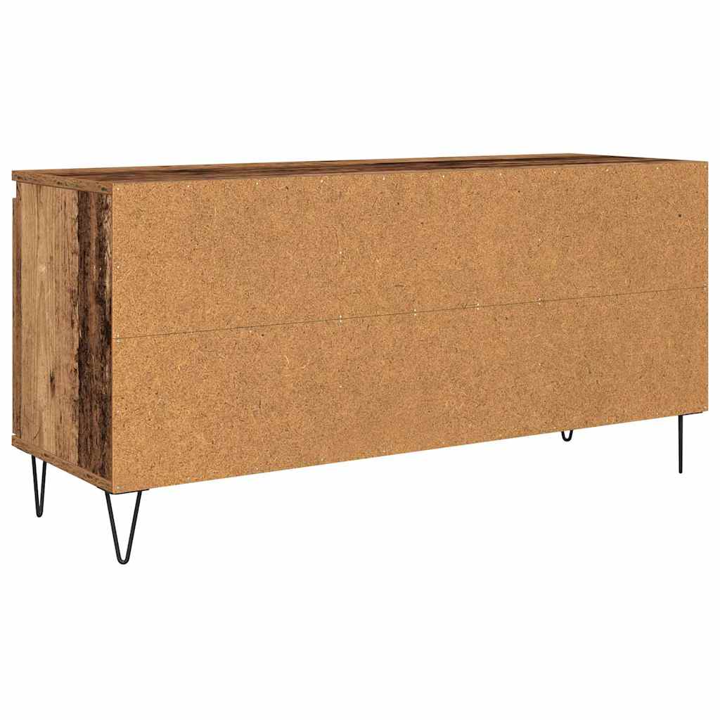 TV szekrény 104 x 35 x 50 cm Öreg fa Szerelt Fa