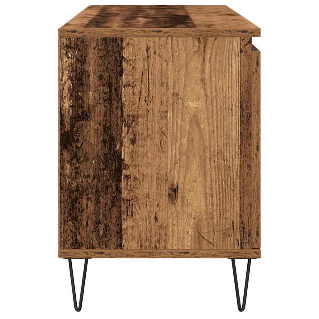 TV szekrény 104 x 35 x 50 cm Öreg fa Szerelt Fa