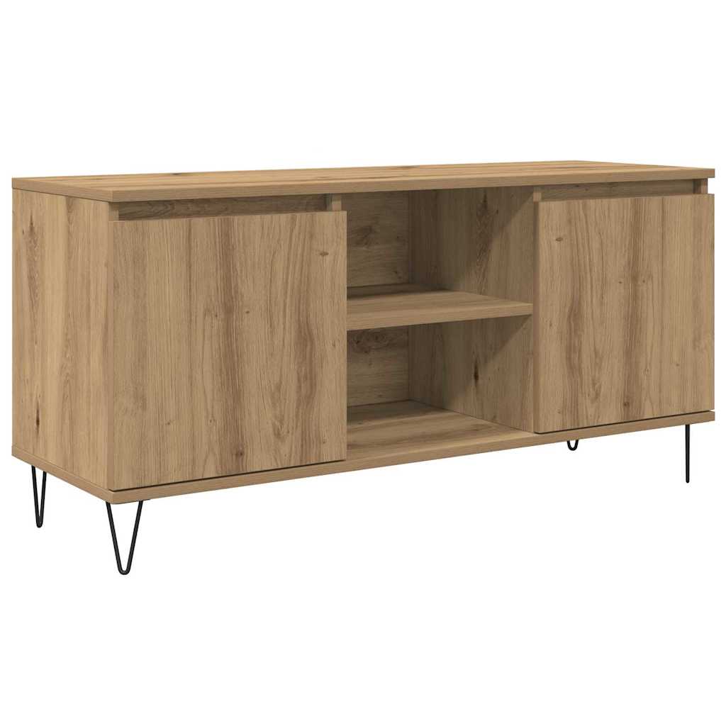 TV szekrény 104 x 35 x 50 cm Artisan tölgy Szerelt Fa