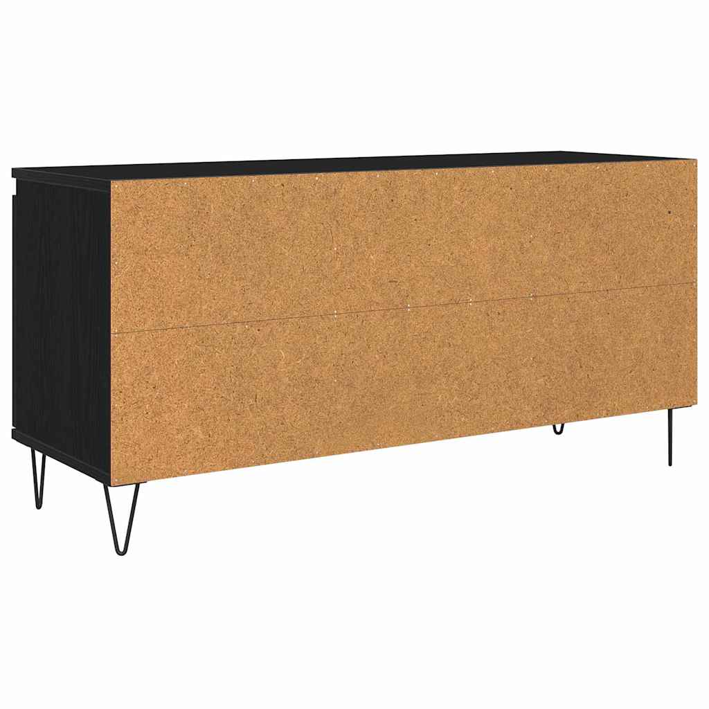 TV szekrény 104 x 35 x 50 cm Fekete tölgy Szerelt Fa