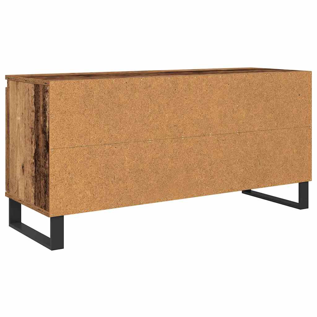 TV szekrény 104 x 35 x 50 cm Öreg fa Szerelt Fa