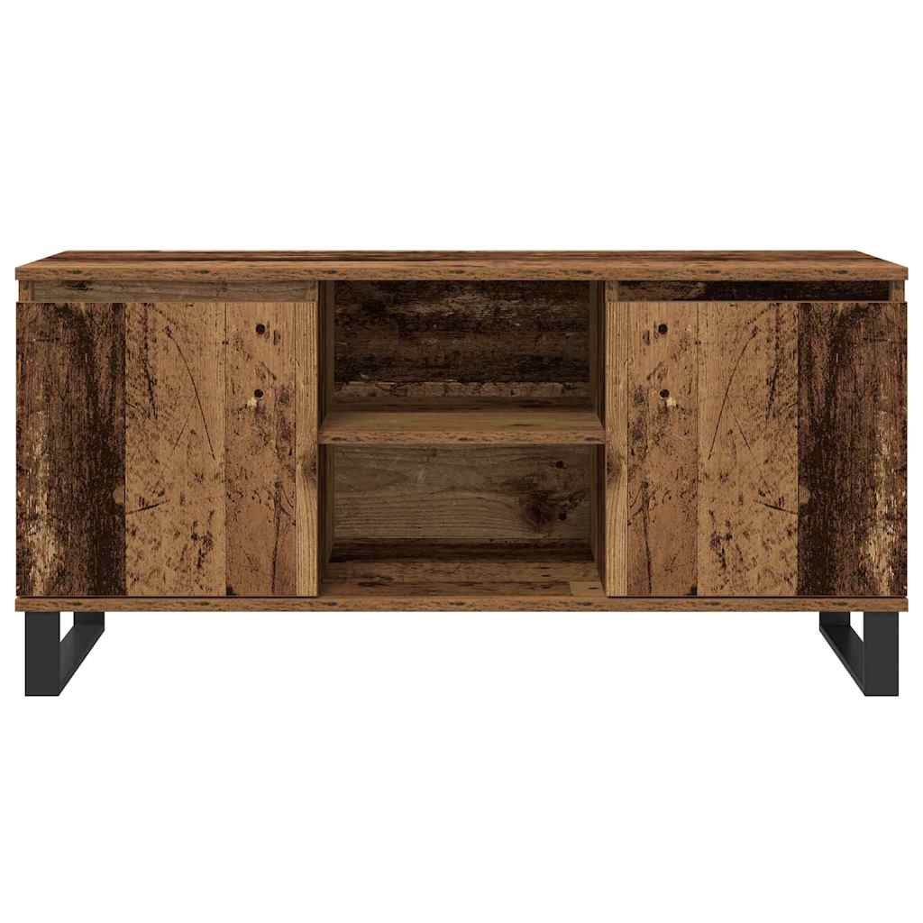 TV szekrény 104 x 35 x 50 cm Öreg fa Szerelt Fa