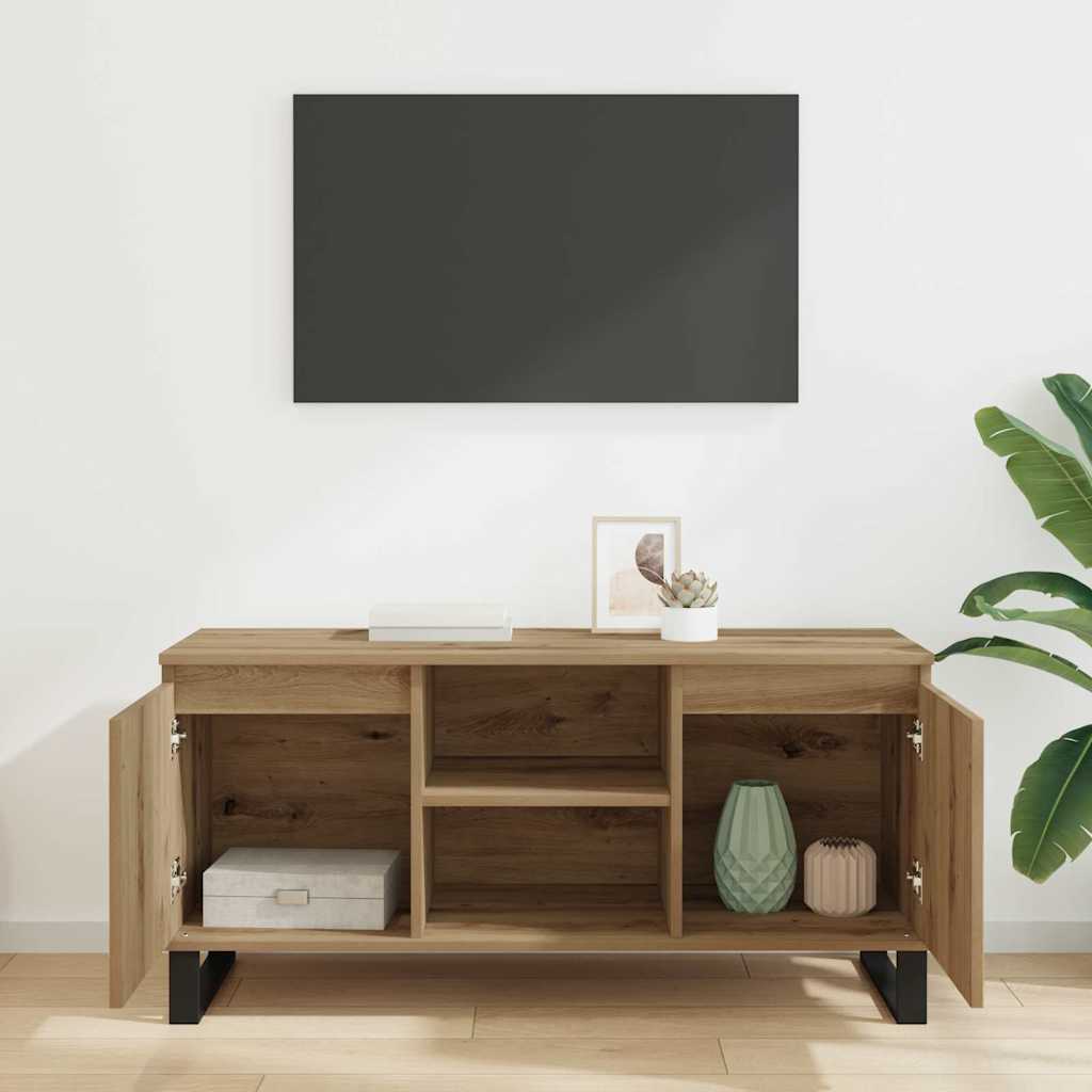 TV szekrény 104 x 35 x 50 cm Artisan tölgy Szerelt Fa