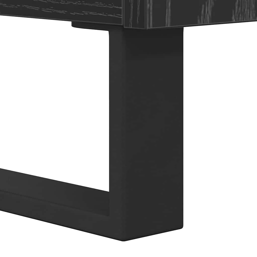 TV szekrény 104 x 35 x 50 cm Fekete tölgy Szerelt Fa