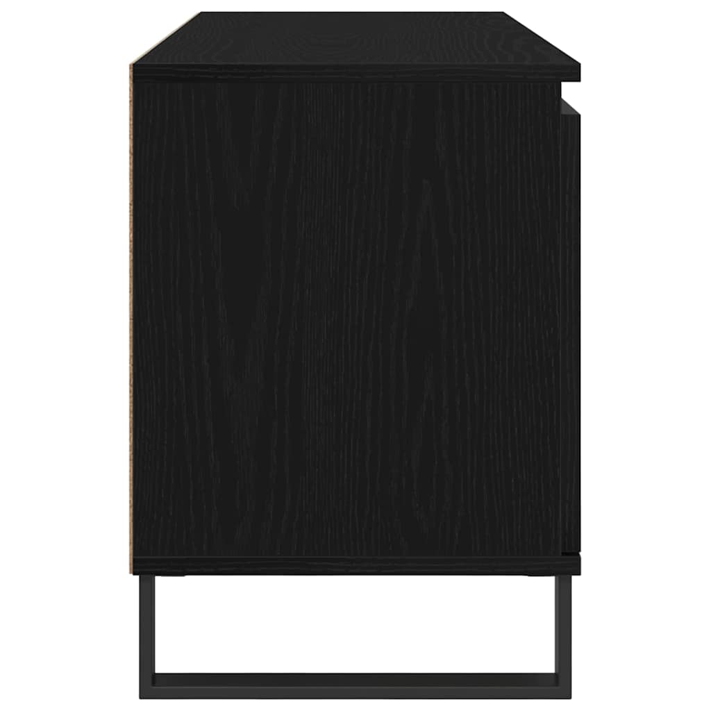 TV szekrény 104 x 35 x 50 cm Fekete tölgy Szerelt Fa